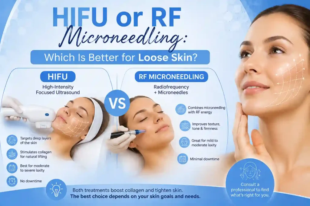 Lost the Weight but Not the Loose Skin? What You Should Know 2 HIFU or RF Microneedling: Which Is Better for Loose Skin Bedfordshire?